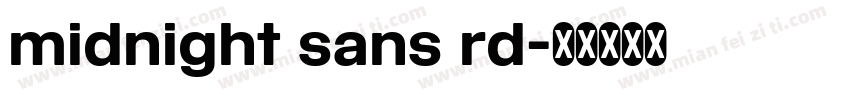 midnight sans rd字体转换